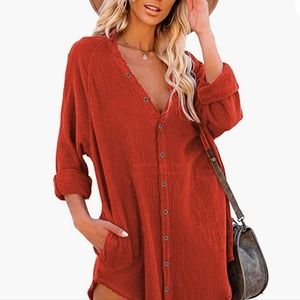 NWT, Button Down Tunic